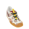 amphibia fabric and leather sneakers