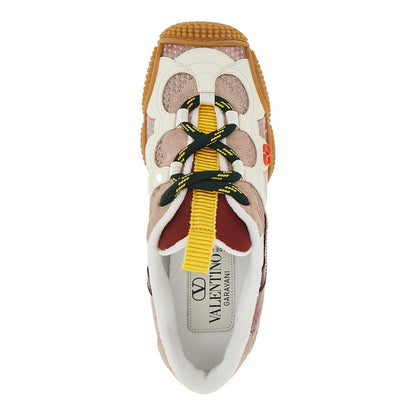 VALENTINO GARAVANI 36 amphibia fabric and leather sneakers
