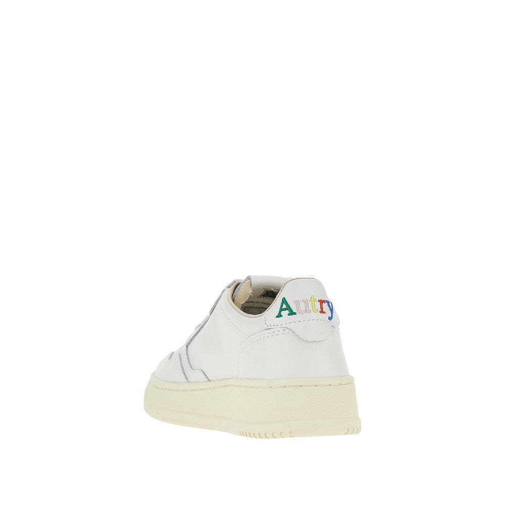 multicolour embroidery medalist low sneakers