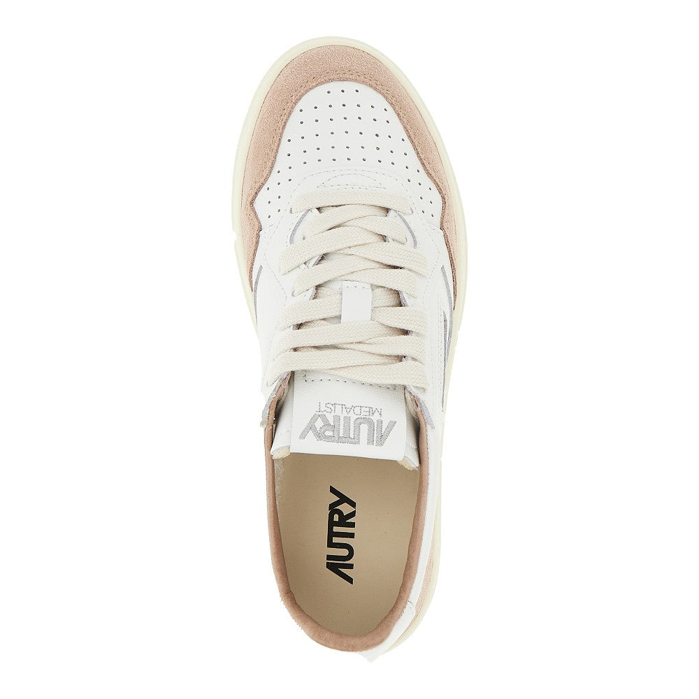 AUTRY 36 suede and leather medalist low sneakers