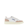 suede and leather medalist low sneakers