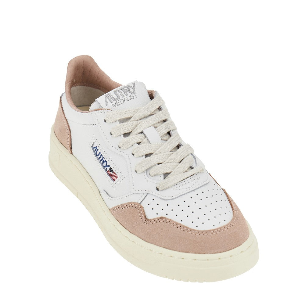 AUTRY 36 suede and leather medalist low sneakers