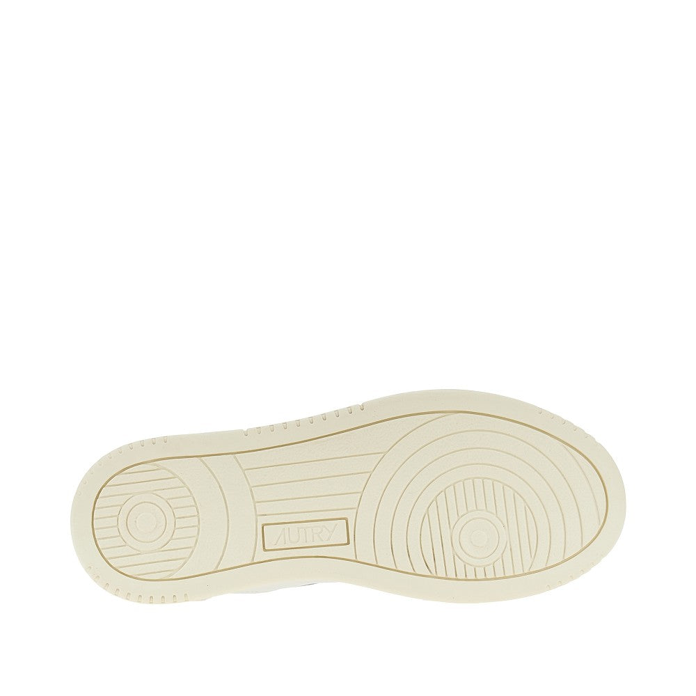 suede and leather medalist low sneakers