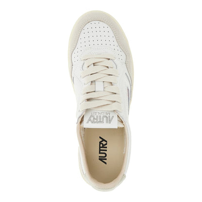 AUTRY 36 suede and leather medalist low sneakers