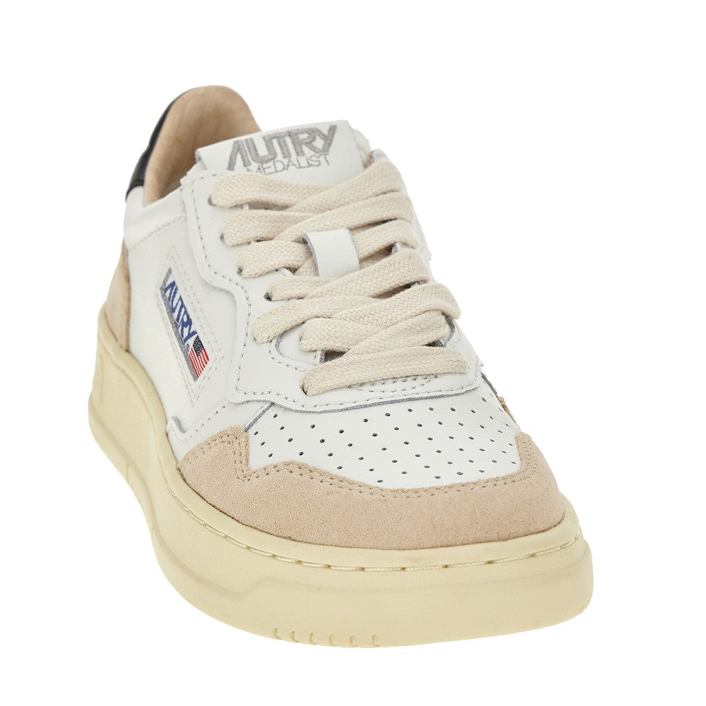 AUTRY 36 suede and leather medalist low sneakers