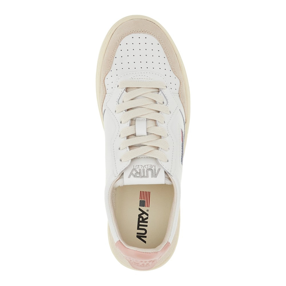 AUTRY 36 suede and leather medalist low sneakers