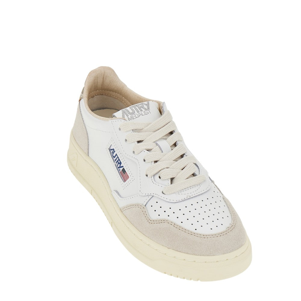 AUTRY 36 leather and suede medalist low sneakers