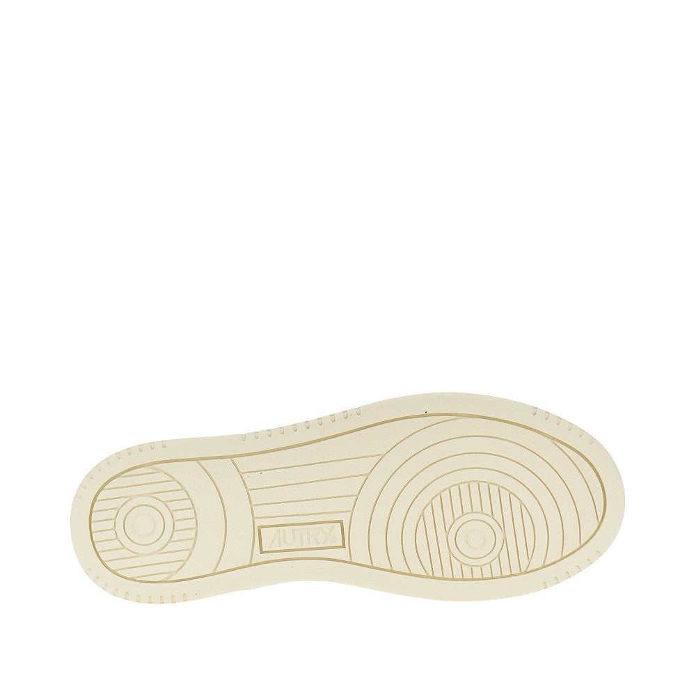 leather and suede medalist low sneakers