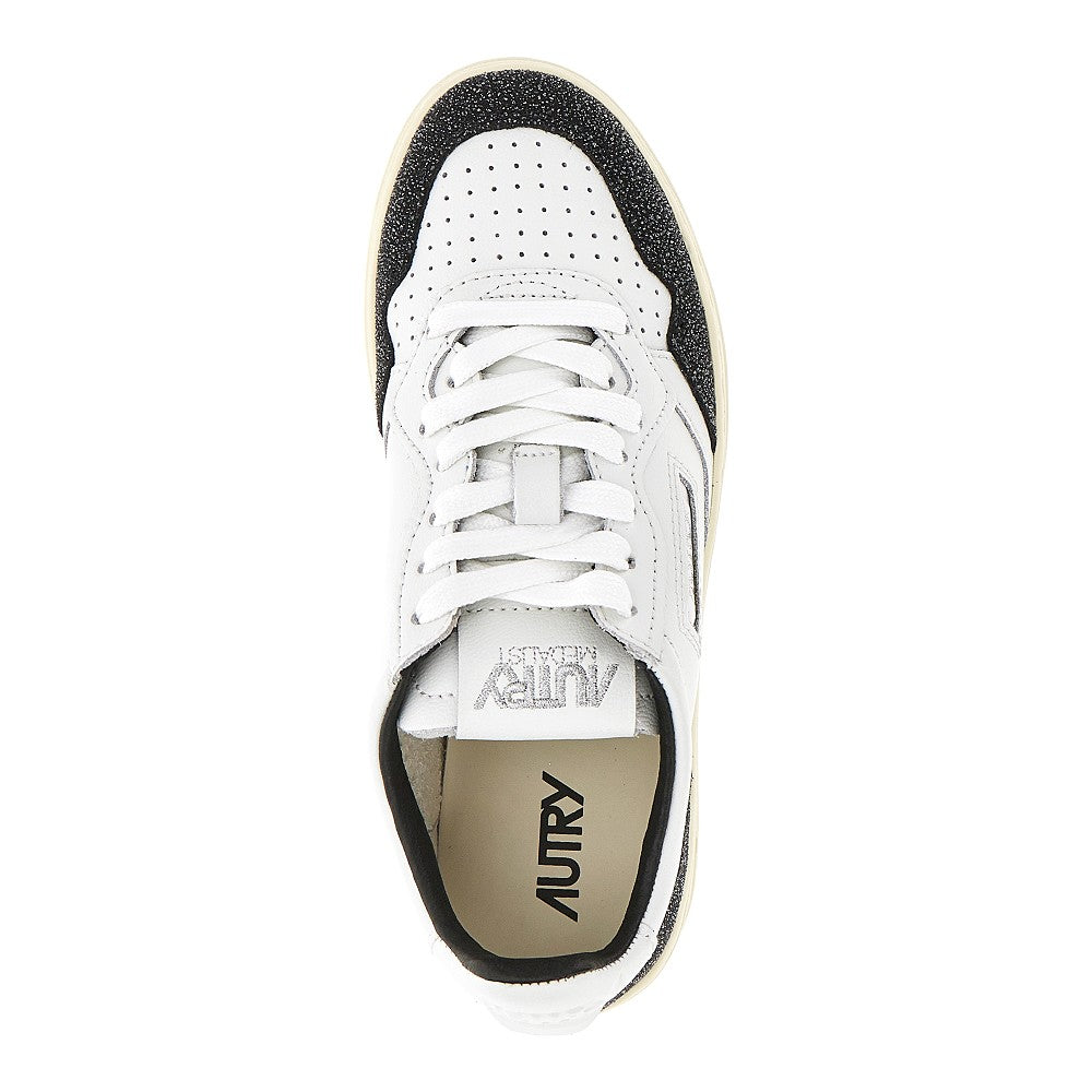 AUTRY 36 stardust medalist low leather sneakers