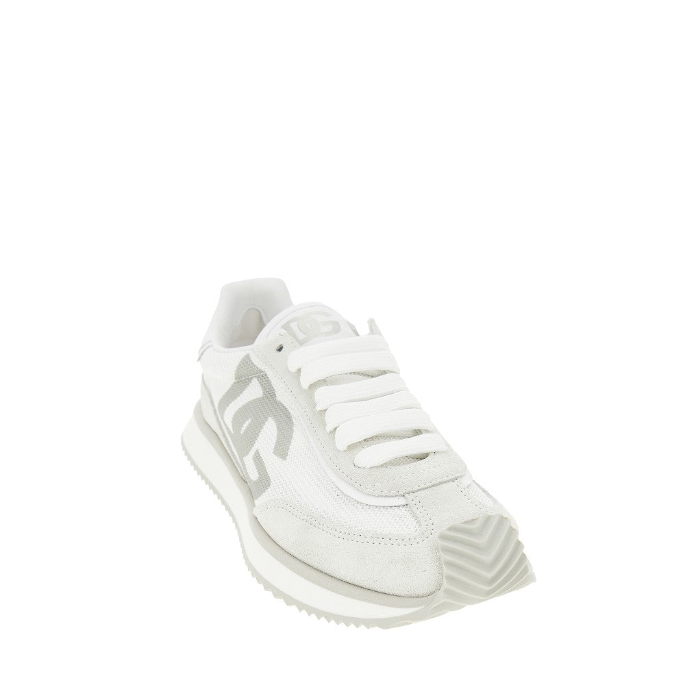 DOLCE&amp;GABBANA 41 dg cushion mesh and leather sneakers