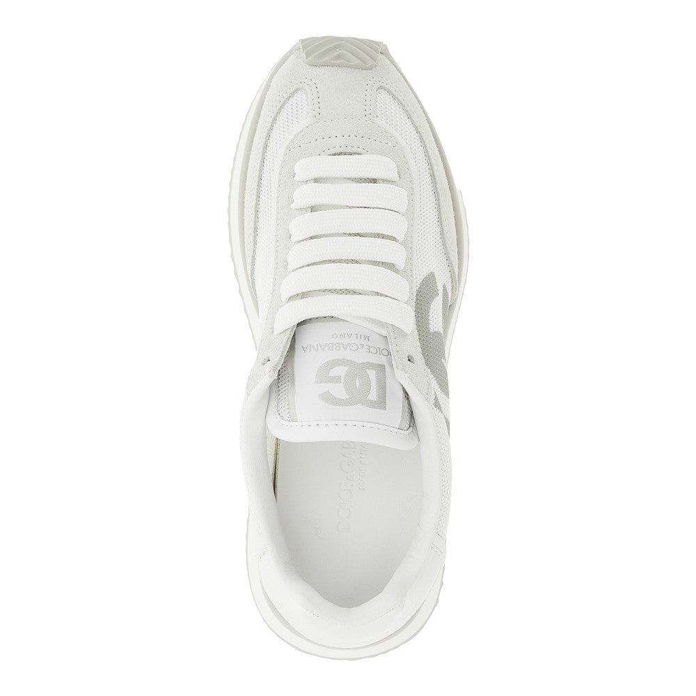 dg cushion mesh and leather sneakers