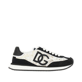 DOLCE&GABBANA 37+ lace and suede leather dg aria sneakers