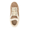 suede and shearling portofino sneakers