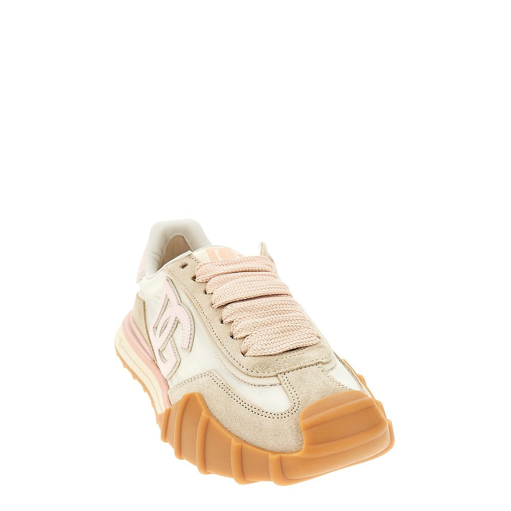 DOLCE&amp;GABBANA 36 suede leather and nylon dg athletic sneakers