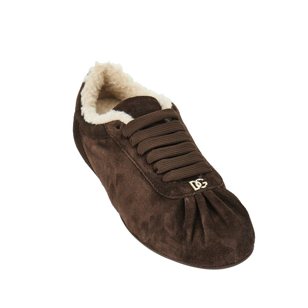 DOLCE&amp;GABBANA 36 ballet suede leather sneakers