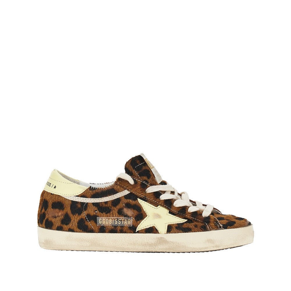 GOLDEN GOOSE 36 super-star hair-calf sneakers