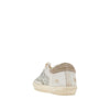 leather and glitter super-star sneakers
