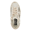leather and glitter super-star sneakers