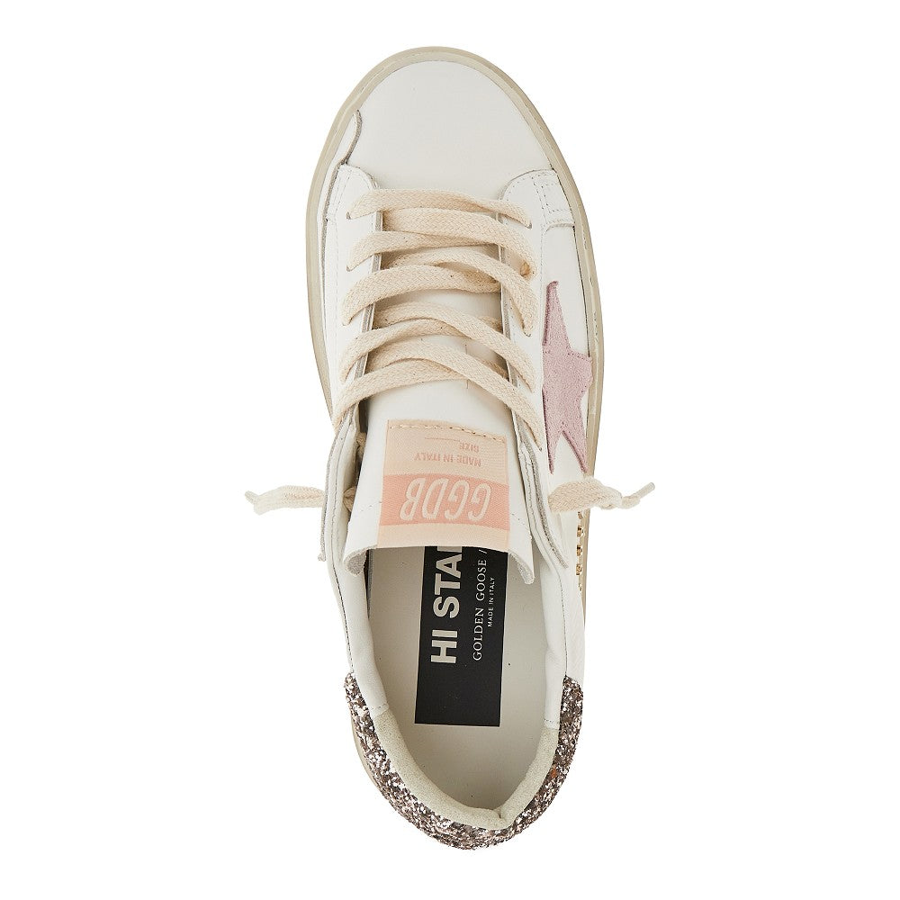 GOLDEN GOOSE 36 hi star leather sneakers