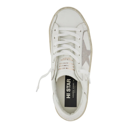 GOLDEN GOOSE 36 leather hi star sneakers