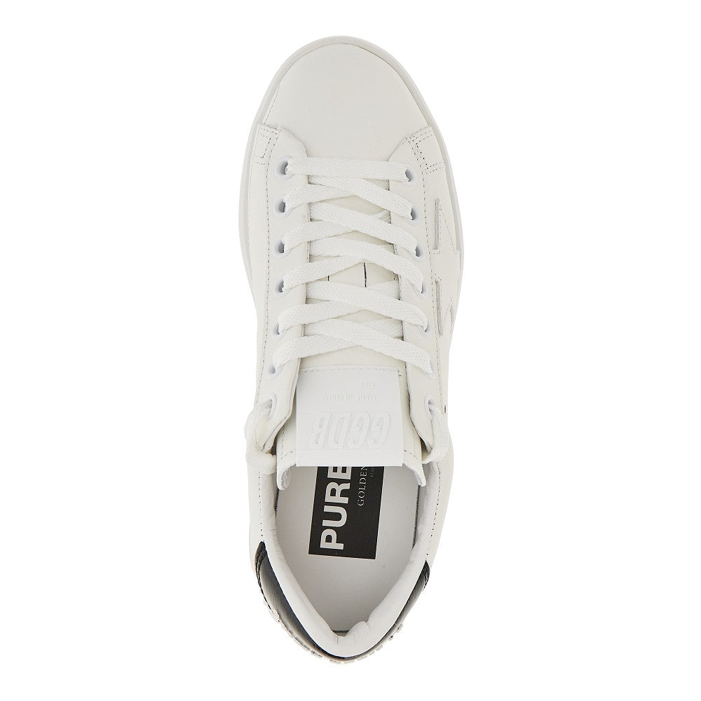 pure-star leather sneakers