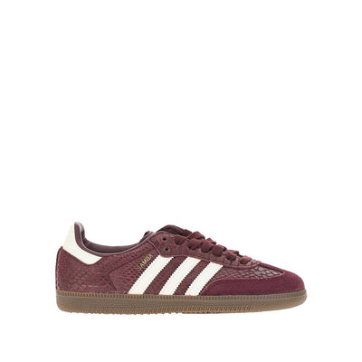 snake-print leather samba og sneakers