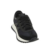 MONCLER 36 pacey2 leather and fabric sneakers