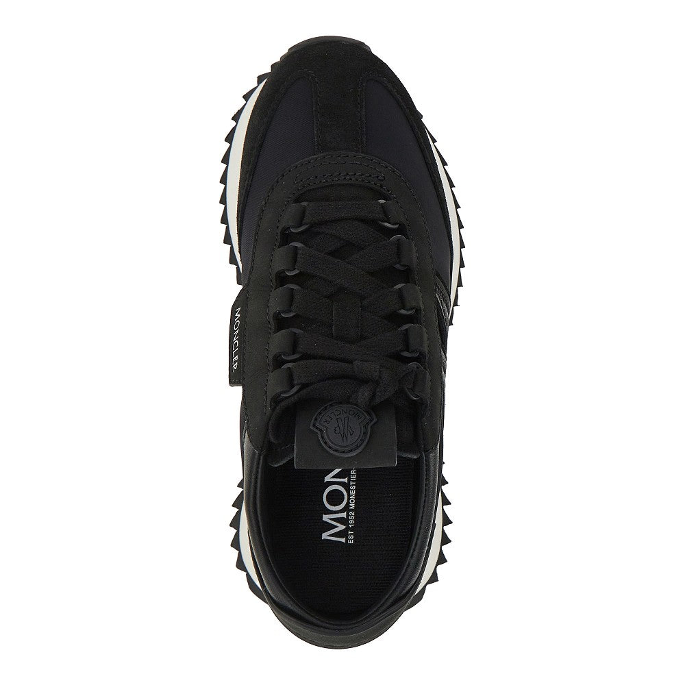 MONCLER 36 pacey2 leather and fabric sneakers