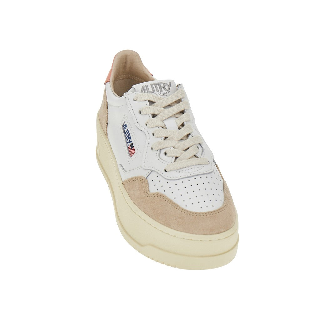 AUTRY 39 suede and leather medalist platform sneakers