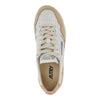 suede and leather medalist platform sneakers