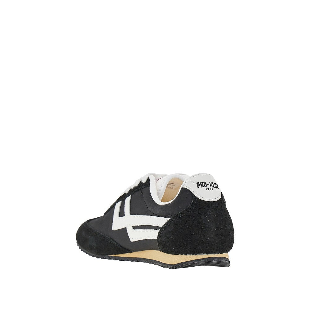 racer 77 nylon and suede leather sneakers