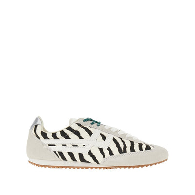 zebra-striped calf-hair racer 77 sneakers