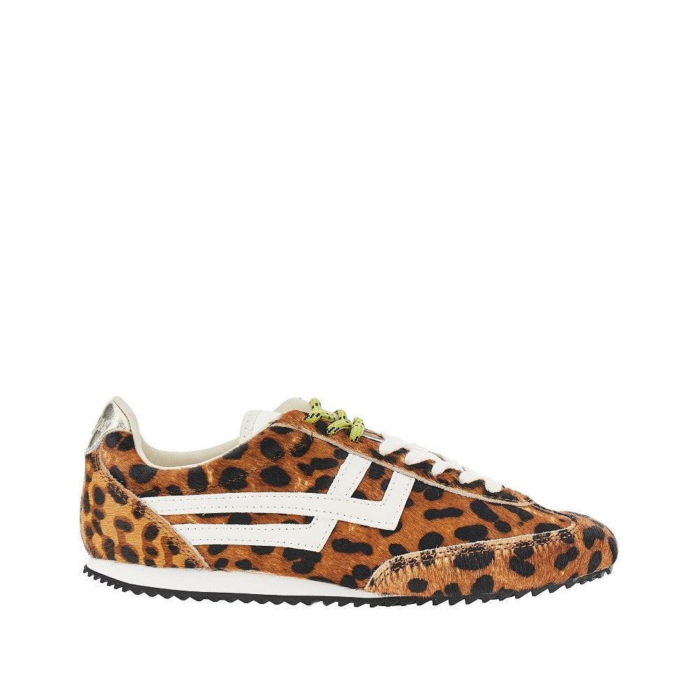 PRO-KEDS 36 leo-print calf-hair racer 77 sneakers