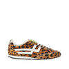 leo-print calf-hair racer 77 sneakers