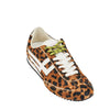 leo-print calf-hair racer 77 sneakers