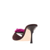 rose vivier suede leather mules