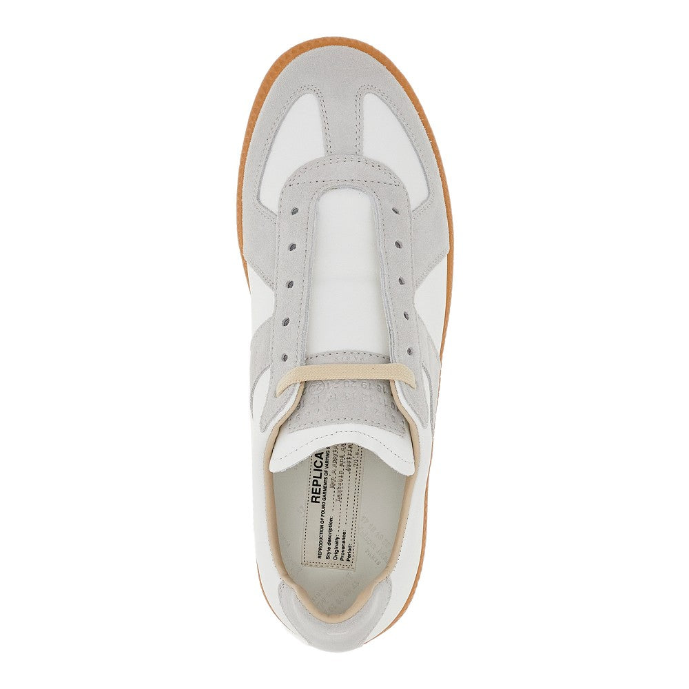 leather replica sneakers
