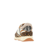 PINKO 36 leather sneakers with leopard motif