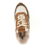 PINKO 36 leather sneakers with leopard motif