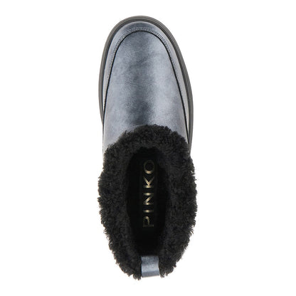 PINKO 36 laminated leather ankle boots