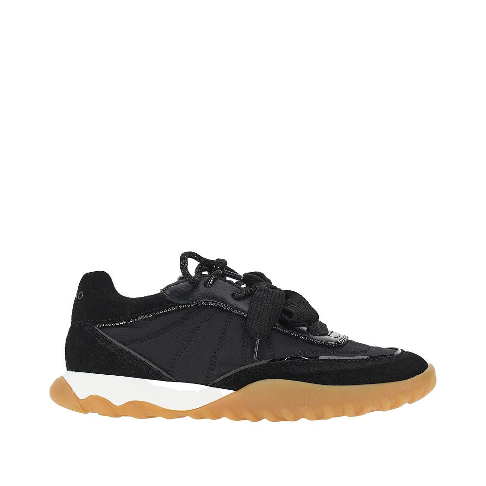 suede leather and nylon sneakers