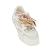 leather and mesh sneakers