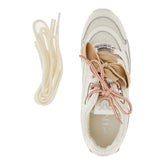 PINKO 36 leather and mesh sneakers