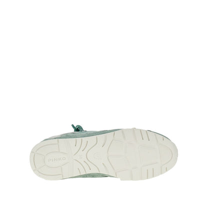 PINKO 36 suede leather and nylon sneakers