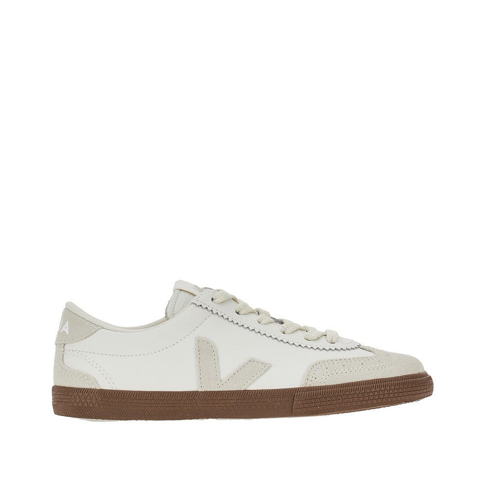 leather volley sneakers