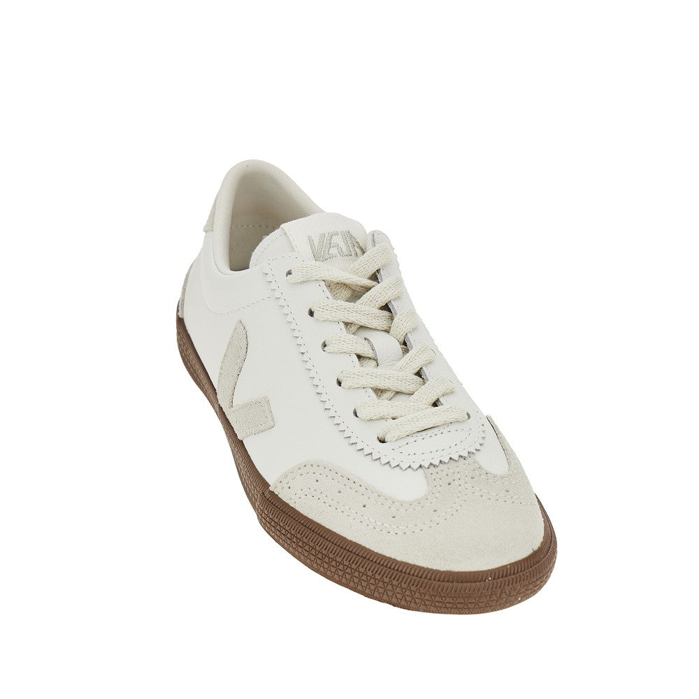 leather volley sneakers