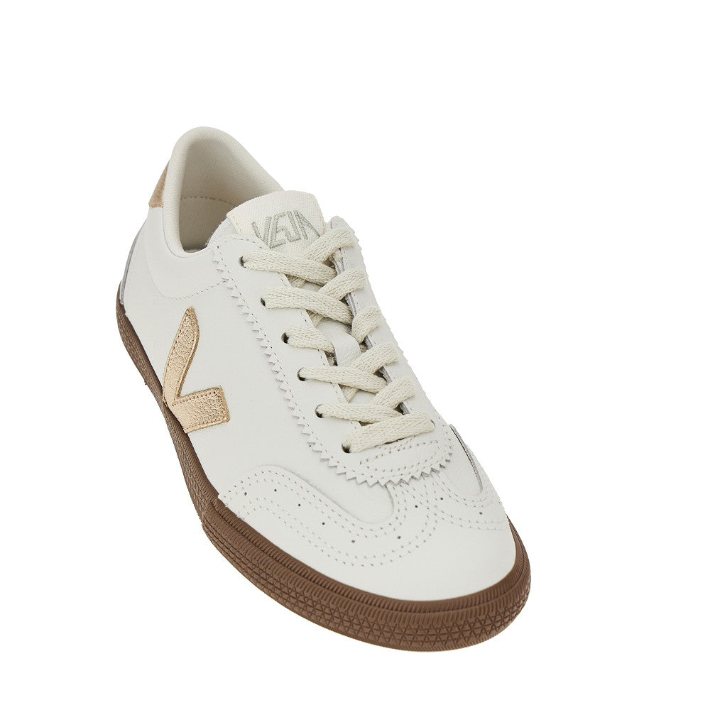 leather volley sneakers