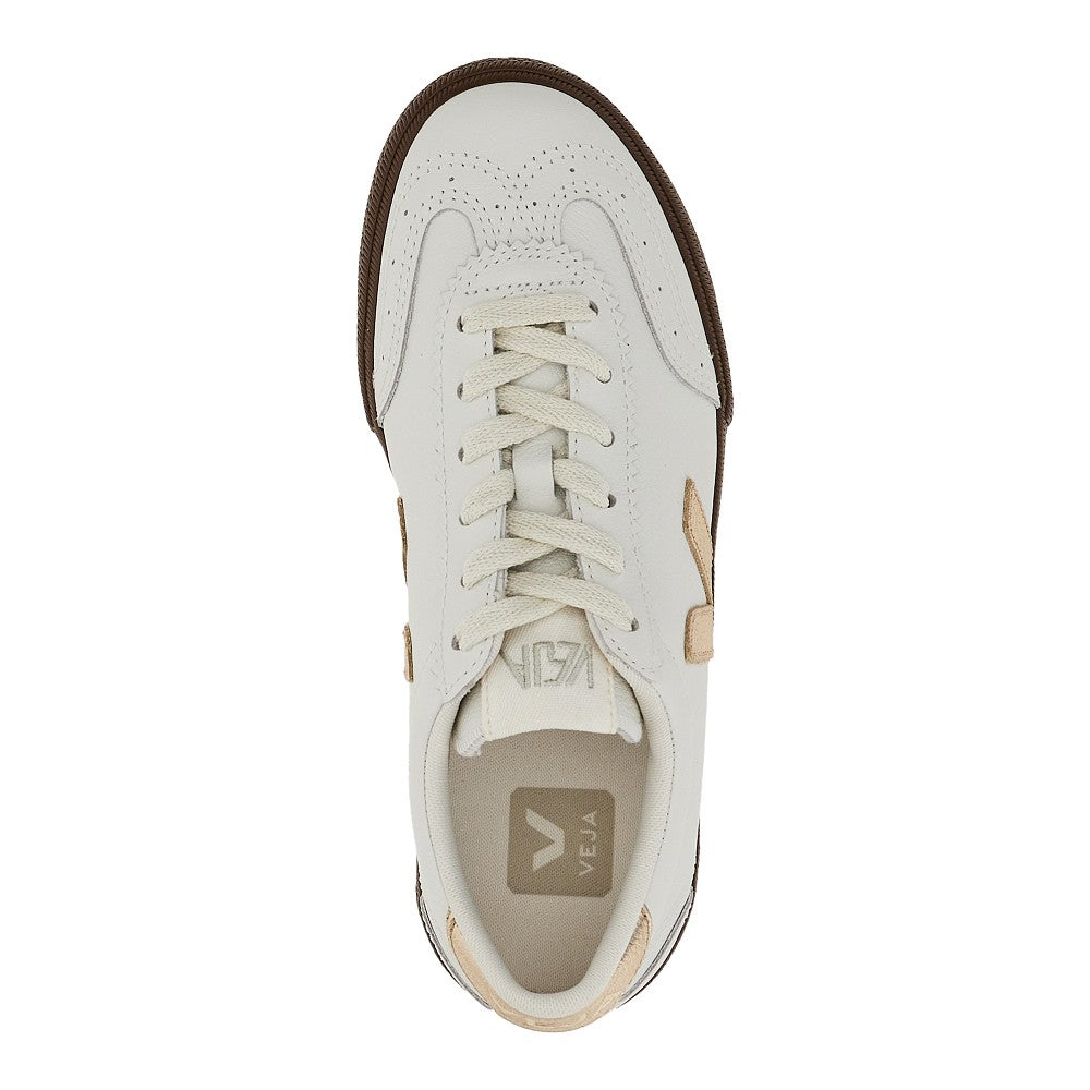 leather volley sneakers