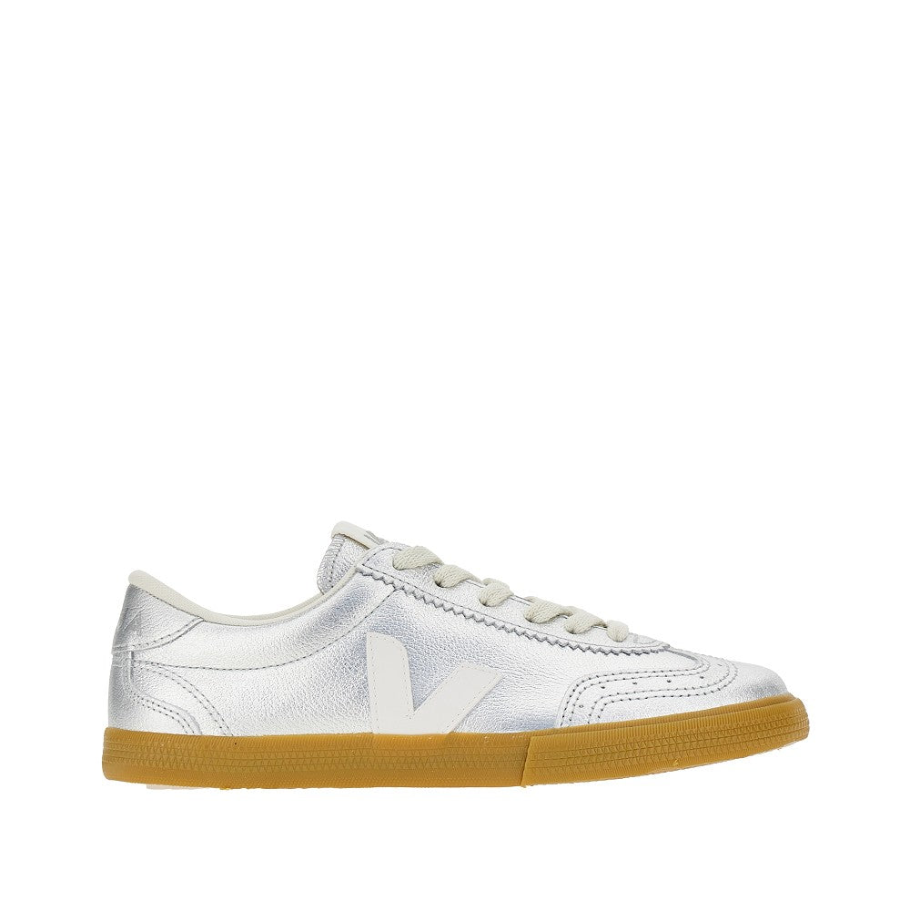VEJA 36 metallic leather volley sneakers