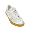 metallic leather volley sneakers